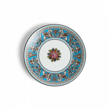 (B) Wedgwood ウェッジウッド  フロレンティーン 青緑色 プチトレイ 1069723