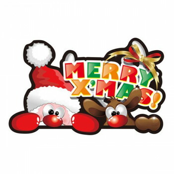 Pデコパネ(デコレーションパネル)　メリークリスマス　W500×H310mm　40310