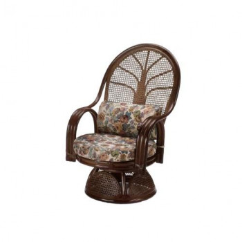 今枝商店　Romantic Rattan　籐ハイバック　回転座椅子　ハイタイプ　TK666B｜ライフ＆ビューティ
