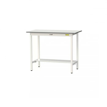 山金工業(YamaTec) SUPH-1260T-WW ワークテーブル150シリーズ 固定式 (H950mm) 1200&times;600mm (半面棚板付)｜ライフ＆ビューティ