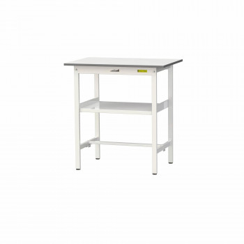 山金工業(YamaTec) SUPH-960F-WW ワークテーブル150シリーズ 固定式 中間棚付 (H950mm) 900×600mm|ライフ&ビューティ