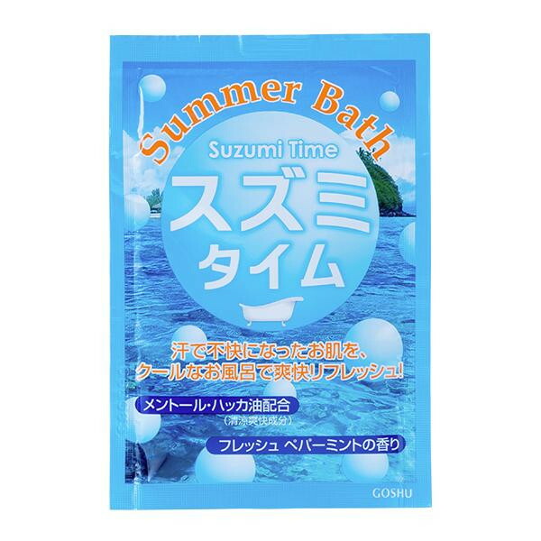 五洲薬品 一風呂用かざり付ける品 Summer Bath(炎節二階建てバス) スズミタイム (25g×10包)×12箱 SB-ST