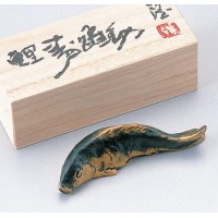 竹中銅器　北村西望作　文鎮　鯉　16-17