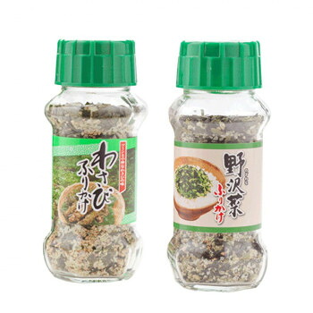 みなり わさびふりかけ 85g・野沢菜ふりかけ 90g 各15個セット|ライフ&ビューティ