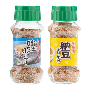 みなり 鰹ふりかけ 80g・唐辛子納豆ふりかけ 90g 各15個セット|ライフ&ビューティ