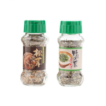みなり 松茸ふりかけ 85g・野沢菜ふりかけ 90g 各15個セット|ライフ&ビューティ