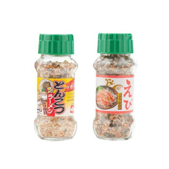 みなり えびふりかけ 85g・とんこつラーメンふりかけ 80g 各15個セット|ライフ&ビューティ