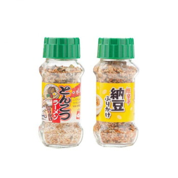 みなり とんこつラーメンふりかけ 80g・唐辛子納豆ふりかけ 90g 各15個セット|ライフ&ビューティ