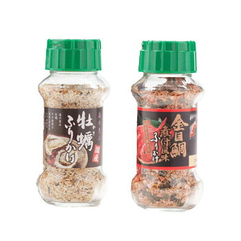 みなり 牡蠣ふりかけ 95g・金目鯛煮付風味ふりかけ 80g　各15個セット｜ライフ＆ビューティ