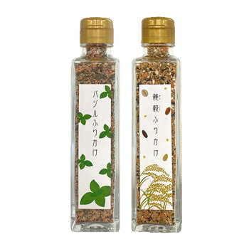 みなり (角瓶)バジルふりかけ60g・雑穀ふりかけ70g 各15個セット|ライフ&ビューティ
