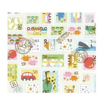 包装紙 プチスタンプ 全判 775 50枚｜ライフ＆ビューティ