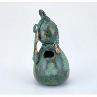 竹中銅器　95-11　合金製花瓶　六瓢花器　青銅色｜ライフ＆ビューティ