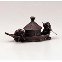 竹中銅器 香炉 大森孝志作 藻(もう)かる香炉 121-08