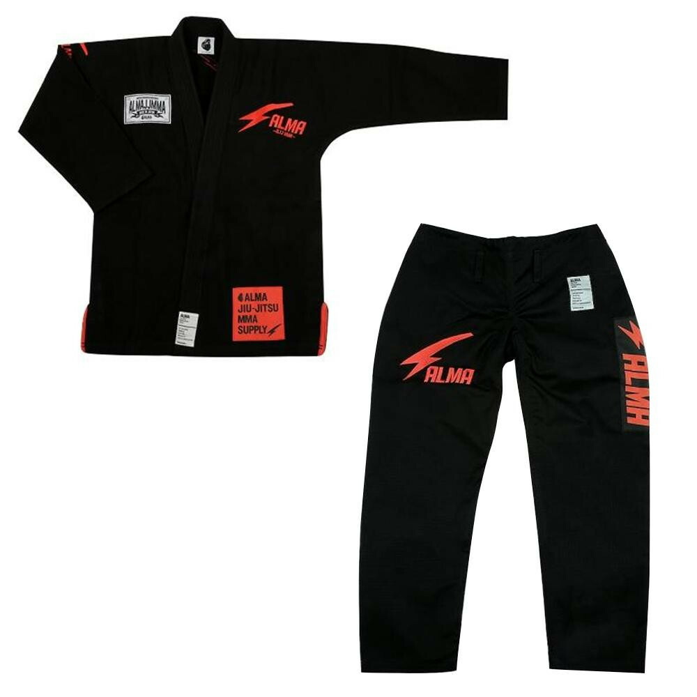 楽天市場】ALMA アルマ THUNDER サンダー JIU-JITSU WEAR A4 黒 JU7-A4-BK : ライフ＆ビューティ