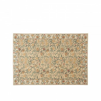 川島織物セルコン Morris Design Studio フルーツ ラグ 約140×200cm KF1706A Y イエロー