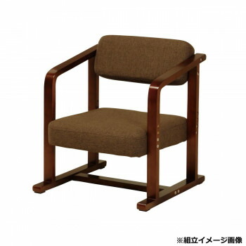 弘益(KOEKI) UTILITY ちょこっとイス 座イス 赤銅色 LC11BR