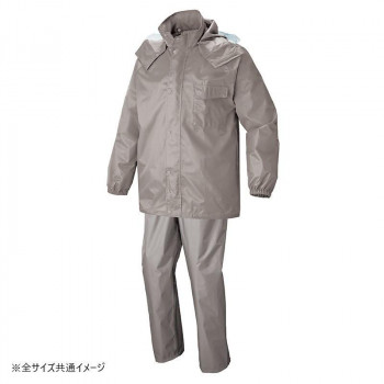 アイトス レインスーツ グレー M 562407