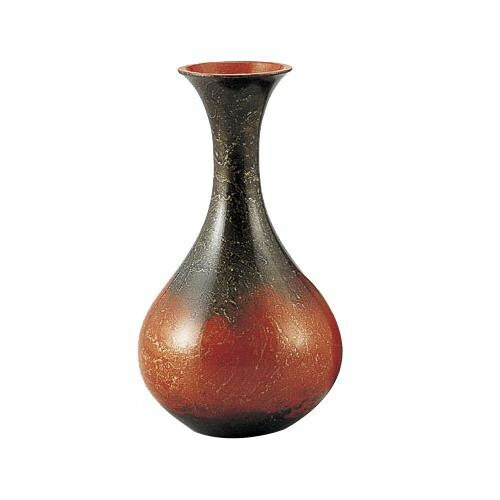 高岡銅器 銅製花瓶　新ダルマ　レッド　103-08