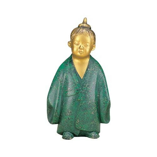 楽天市場】置物 □ 無我童子 金色 大 □環水作 鉄製 敷板・木札付 紙箱