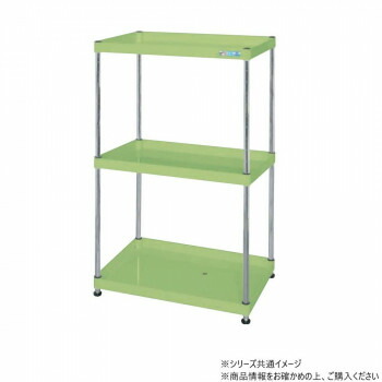 サカエ CSパールワゴン固定タイプ 樹脂製 グリーン CSPN-90123|ライフ&ビューティ