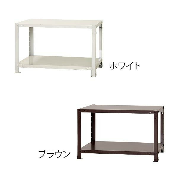 スマートラック NSTR-043 間口700×奥行200×高さ450mm　2段　ホワイト