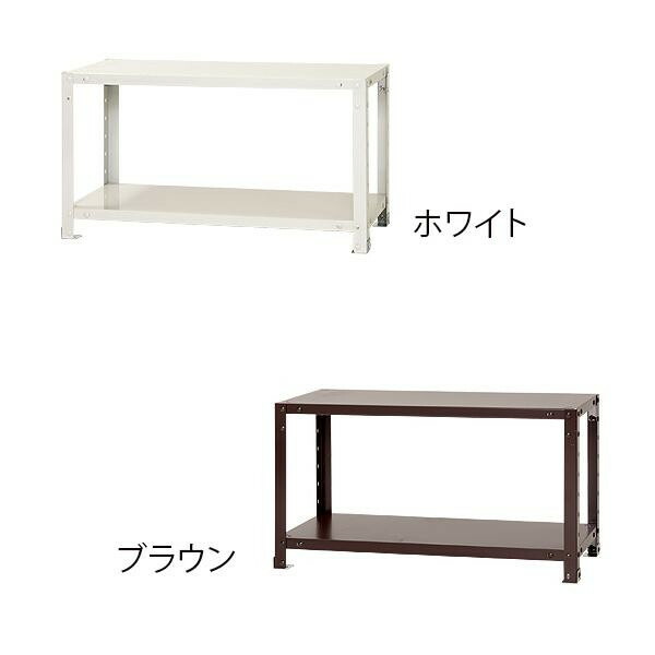 スマートラック NSTR-056 間口800×奥行400×高さ450mm　2段　ホワイト