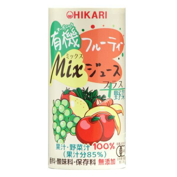 光食品 有機アップル・キャロット 190g×30本 缶 (野菜・果実飲料
