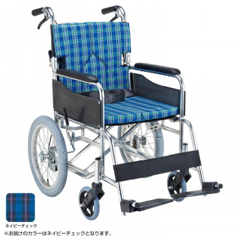 スタンダードモジュール 車いす 介助式 SMK30-4243NC 背折れ ネイビー