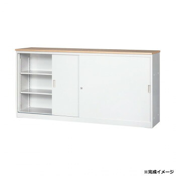 取り合わせカウンタ 書庫型ご機嫌カウンタ W1800 鍵・棚板4枚付 COM-CVA-18HS-NA
