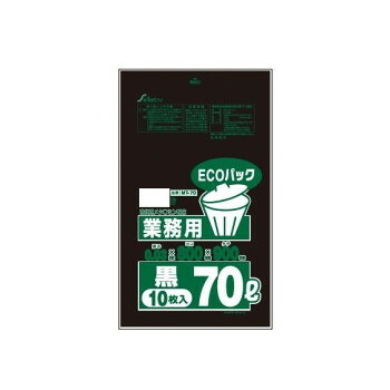 MT-70 ゴミ袋 業務用70L ECOタイプ 10枚入 黒 ×40冊