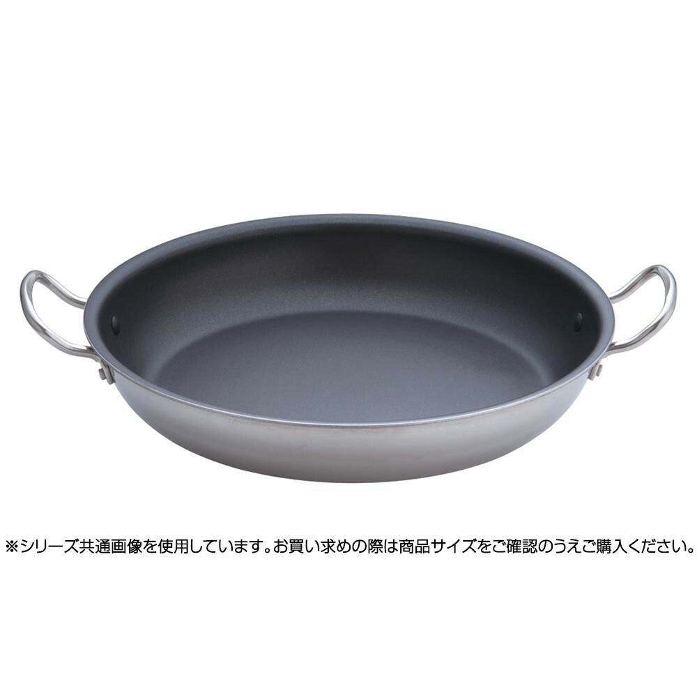 遠藤商事 TKG IHより分ける 2層クラッド 両手フライパン(捉え所のない上塗り製作) 40糎 PPE1404 6-0017-0704