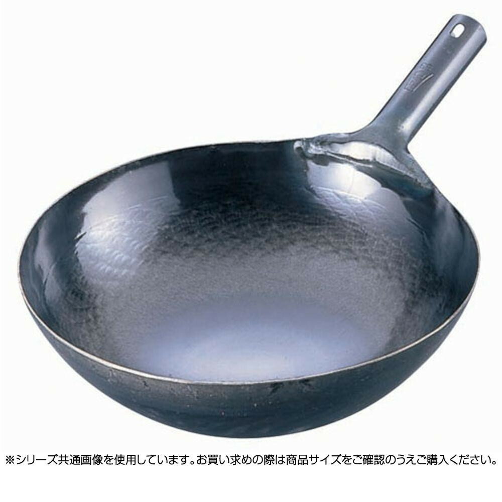 遠藤商事 山田 鉄 打出片手中華鍋(板厚1.6mm) 39cm ATY9239 6-0382-0806｜ライフ＆ビューティ