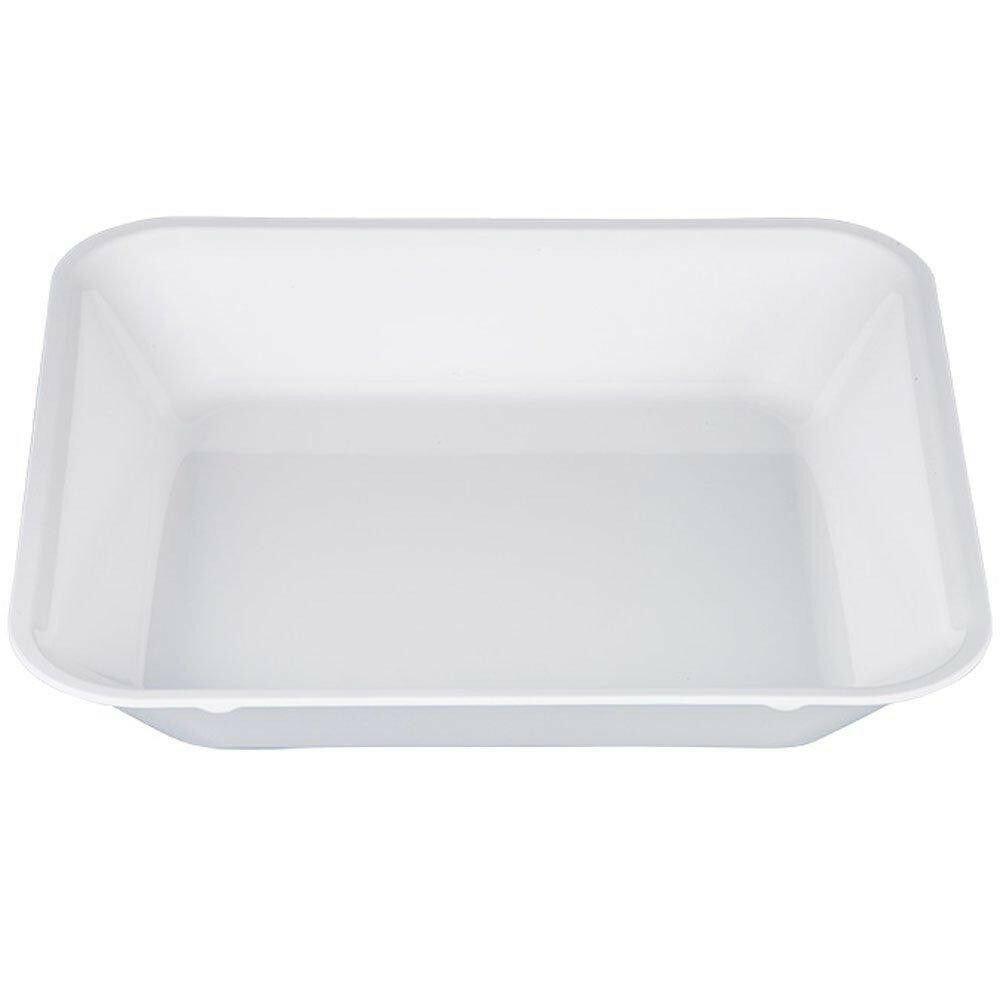 メラミン製ボンネット食麺麭 角型 2/3 白 446107