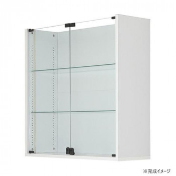 連結型コレクションラック ユニール 幅83.3&times;奥行29cm 上部連結ユニット(単品利用不可) ホワイト SCR-8329HW｜ライフ＆ビューティ