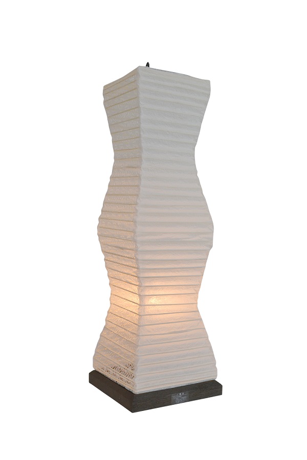 彩光ひな型 TableLamp SS-3080 揉み紙×麻葉白