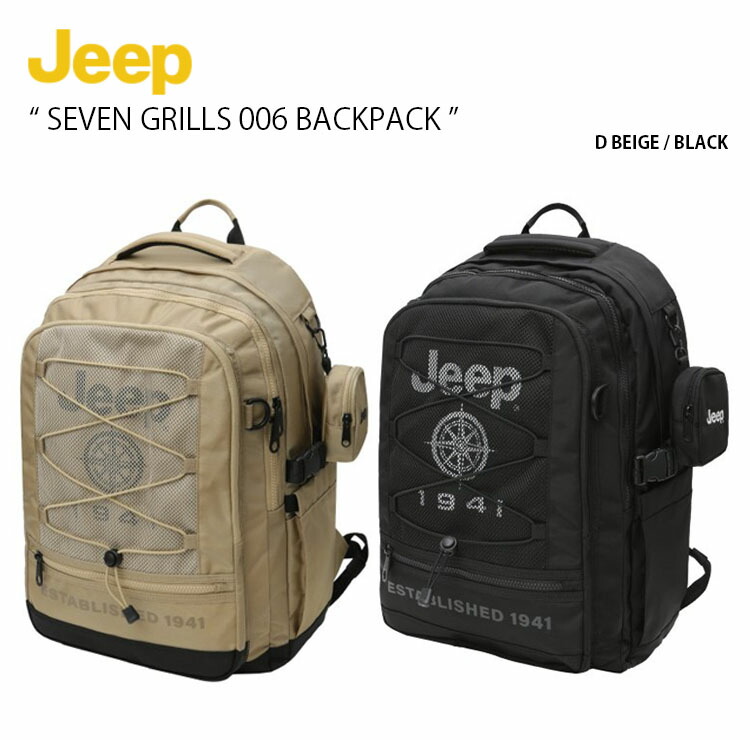 【楽天市場】Jeep ジープ リュック SEVEN GRILLS 006 BACKPACK セブン グリルズ バックパック デイパック ロゴ
