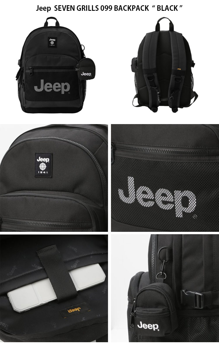 【楽天市場】Jeep ジープ リュック SEVEN GRILLS 099 BACKPACK セブン グリルズ バックパック デイパック ロゴ