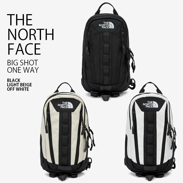 THE NORTH FACE ノースフェイス ショルダーバッグ BIG SHOT ONE WAY ビッグ ショット ワンウェイ ショルダーポーチ 肩掛け ロゴ ストリート カジュアル ブラック ベージュ ホワイト メンズ レディース 男性用 女性用 NN2PQ11A/B/C【中古】未使用品