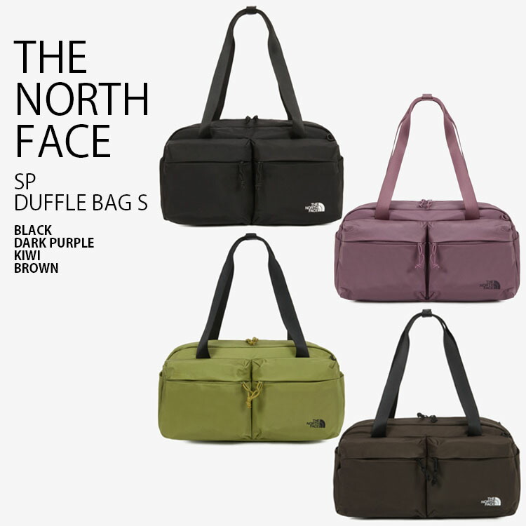 THE NORTH FACE ノースフェイス カーゴバッグ SP DUFFLE BAG S ダッフル バッグ ボストンバッグ トラベルバッグ ショルダーバッグ ロゴ ブラック パープル カーキ ブラウン メンズ レディース 男性用 女性用 男女共用 NN2PR63A/B/C/D【中古】未使用品