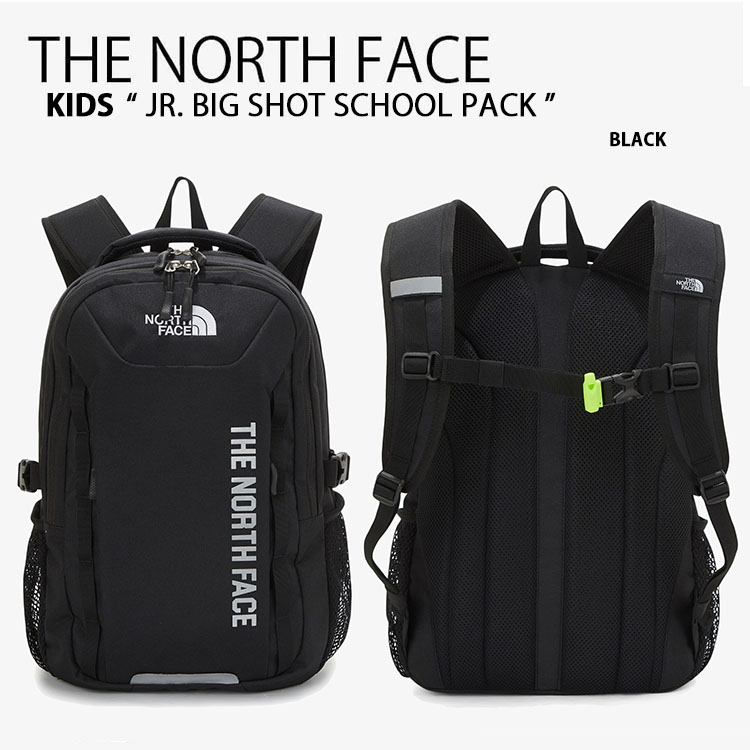 THE NORTH FACE ノースフェイス キッズ リュック JR BIG SHOT SCH PACK ジュニア ビッグショット スクール パック  バッグパック バッグ シューズバッグ ブラック 通学 メッシュ 軽量 軽い 子供用 キッズ用 NM2DN05R【中古】未使用品 larmoire  -Interior and ...