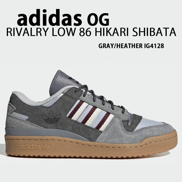 adidas Originals アディダス オリジナルス スニーカー RIVALRY 86 LOW HIKARI SHIBATA IG4128 GRAY HEATEHR ライバリー ロー シューズ ヒカリシバタ グレー ソリッド コラボシューズ メンズ レディース【中古】未使用品