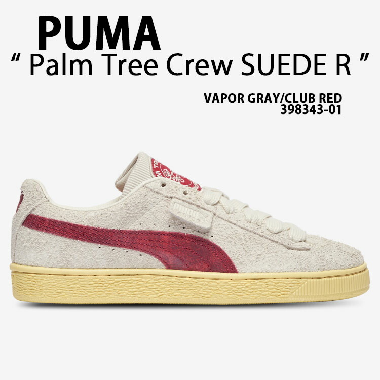 PUMA プーマ スニーカー PTC SUEDE R GRAY RED シューズ 398343-01 シューズ Palm Tree Crew スエード スウェード ベイパーグレー クラブレッド コラボシューズ メンズ【中古】未使用品