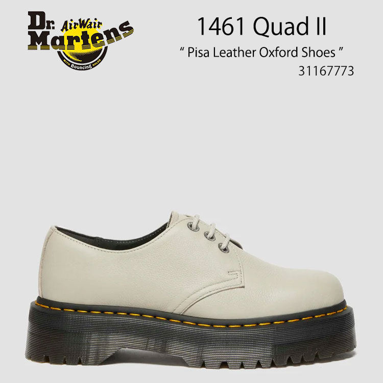 Dr.Martens ドクターマーチン レザーシューズ 1461 Quad II Pisa Leather Oxford Shoes 31167773 Warmed Stone メンズ レディース 男性用 女性用 男女兼用【中古】未使用品画像