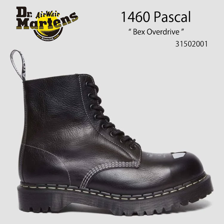 Dr.Martens ドクターマーチン 8ホールブーツ レザーブーツ 1460 Pascal Bex Overdrive 31502001 Black Overdrive パスカル レザー ブラック オーバードライブ シューズ メンズ 男性用【中古】未使用品画像