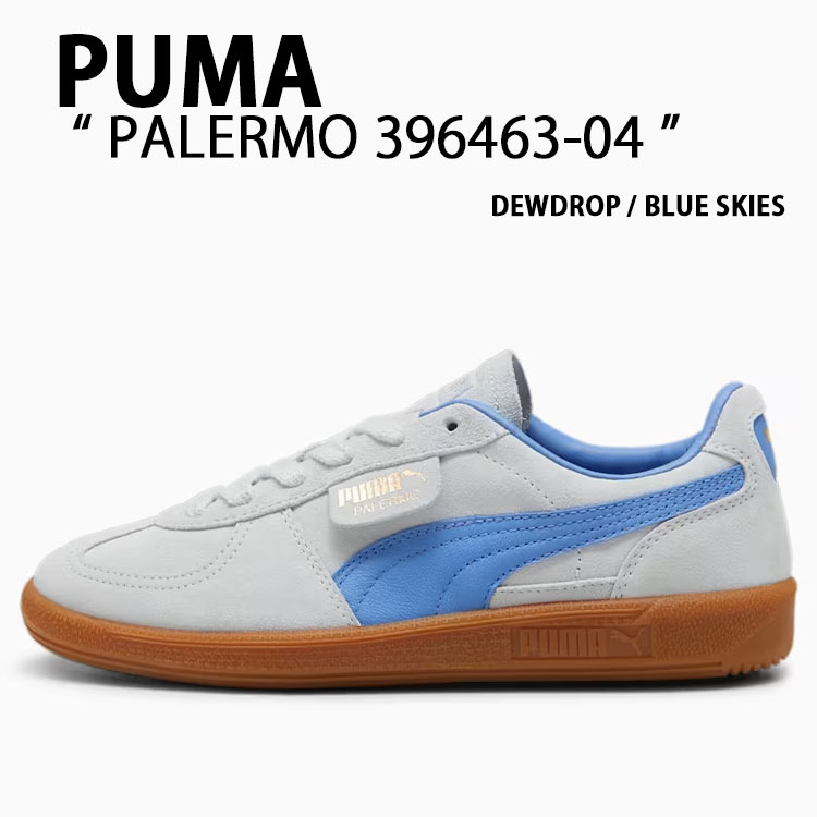 PUMA プーマ スニーカー PALERMO 396463-04 パレルモ DEWDROP BLUE SKIES シューズ デュードロップ ブルースカイズ メンズ レディース【中古】未使用品