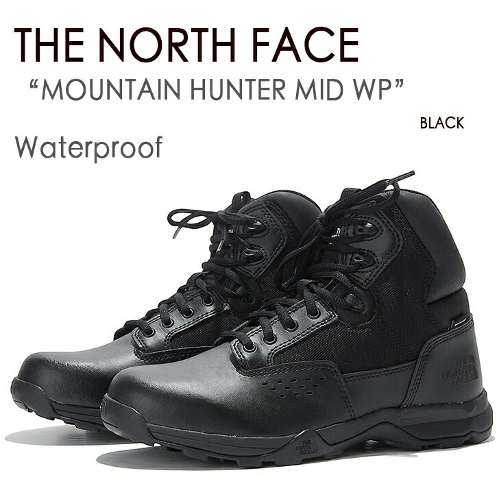 The North Face スニーカー Trail Mountain Hunter Mid Wp 嶽 山立ち Waterproof お水論証 北人面 白みレッテル 真っ黒 Ns91la 中古 未使用気韻 Residenza Latorre Com