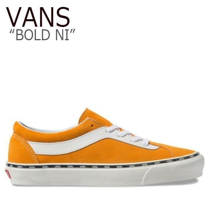 VANS ヴァンズ スニーカー バンズ BOLD NI ボールドニー YELLOW イエロー VN0A3WLPVLH1 バンズ メンズ レディース 男女共用 男性用 女性用画像