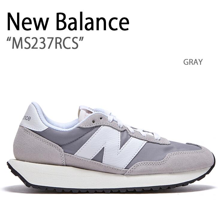 New Balance ニューバランス スニーカー 237 GRAY グレー MS237RCS メンズ レディース 男女兼用 男性用 女性用【中古】未使用品