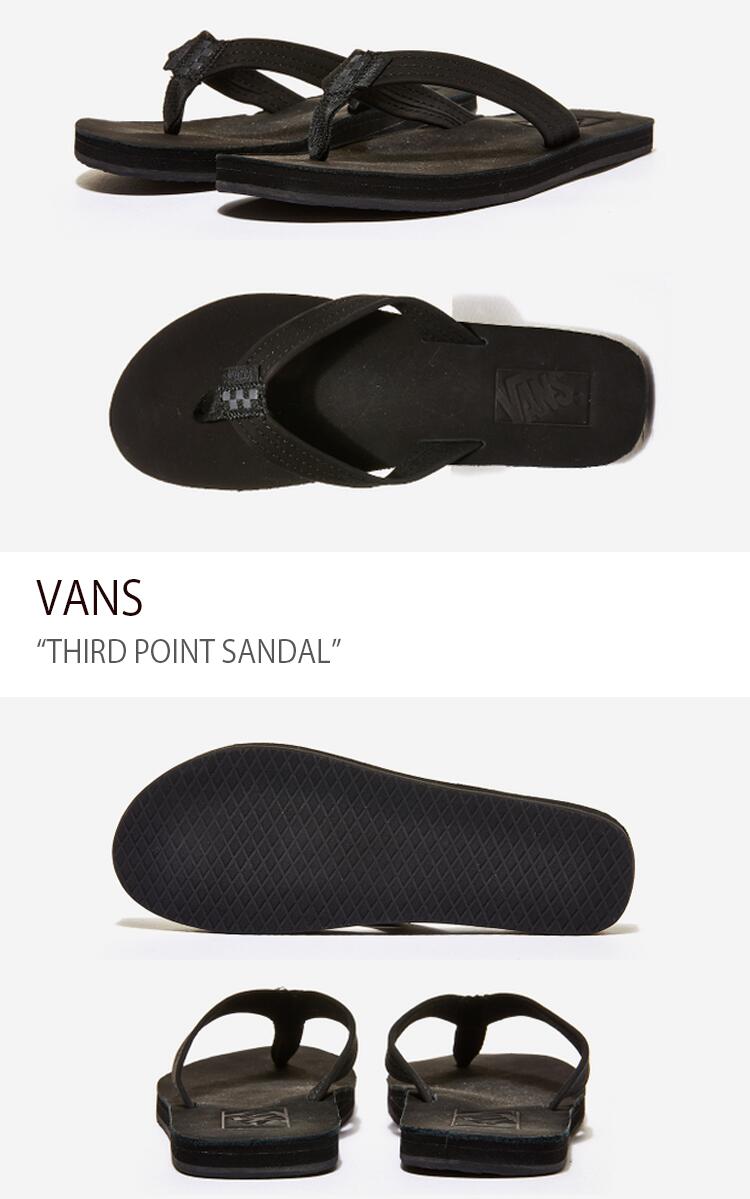 Vans バンズ シューズ Black Sandal サードポイントサンダル Point ブラック ヴァンズ サンダル Third Vans バンズ シューズ Black Sandal サードポイントサンダル Point ブラック ヴァンズ サンダル Third