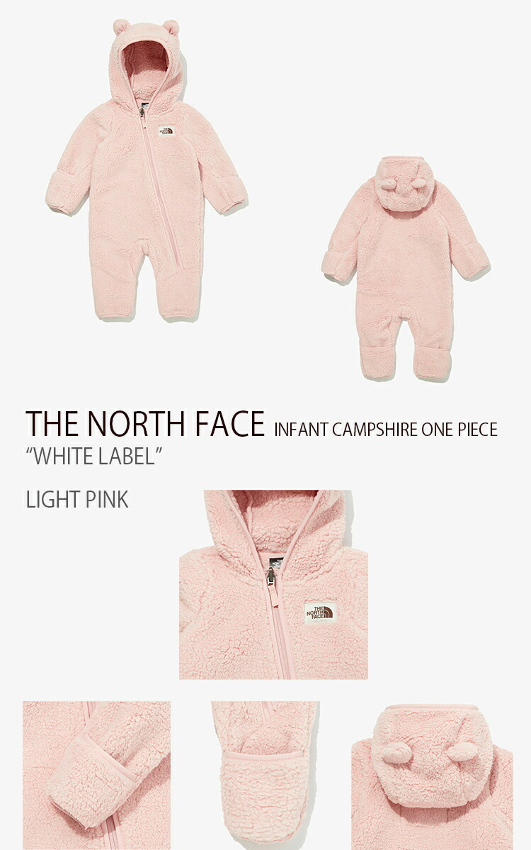 The North Face Infant Campshire One Piece フリース ワンピース ベビー 子供 キッズ カバーオール 耳 ノースフェイス White Label ホワイト カーキ ピンク Nq4fm93s Nq4fm93t Nq4fm93u 中古 未使用品 Alittlepeaceofmind Co Uk